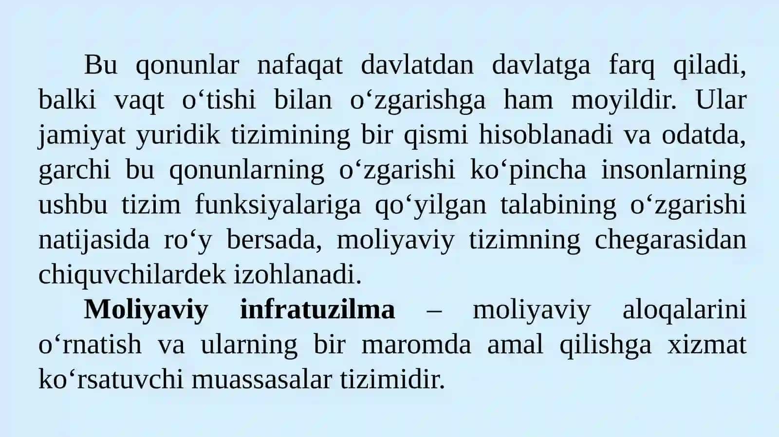 Moliyaviy institutlar va moliyaviy infratuzilma PPT (31 slayd) | Markaziy bank va xalqaro moliya prezentatsiya 4