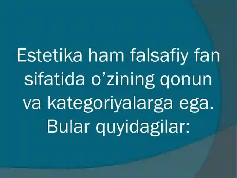 Estetika 4