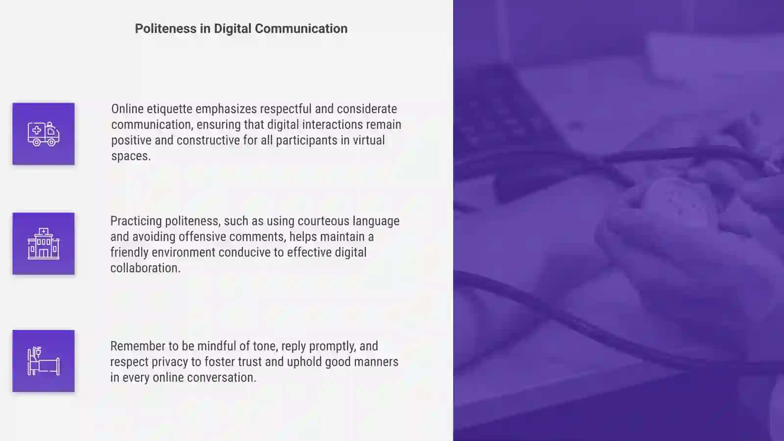 On-line etiquette 4