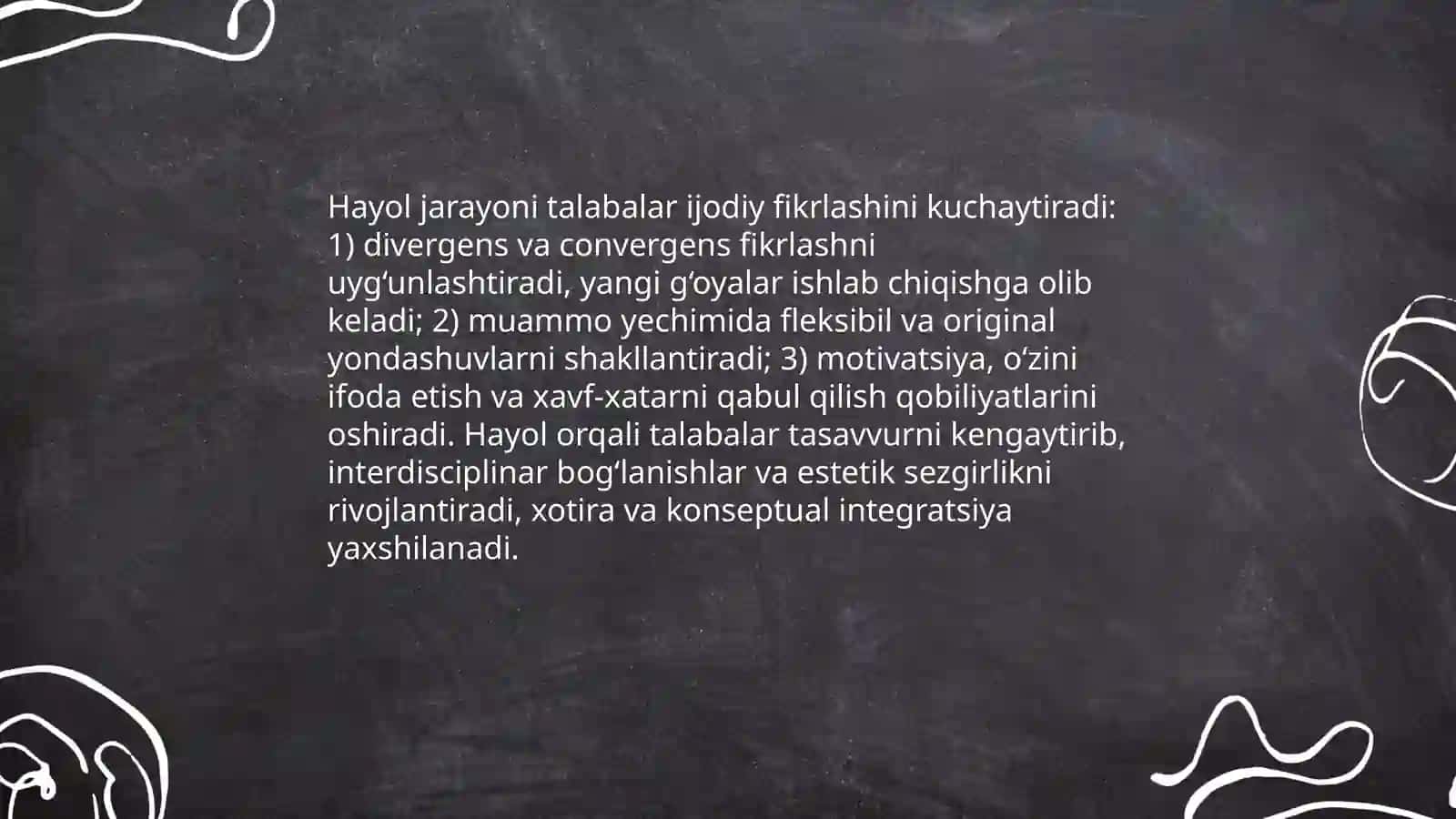 Hayol va Ijodkorlik: Nazariy Asoslar 4