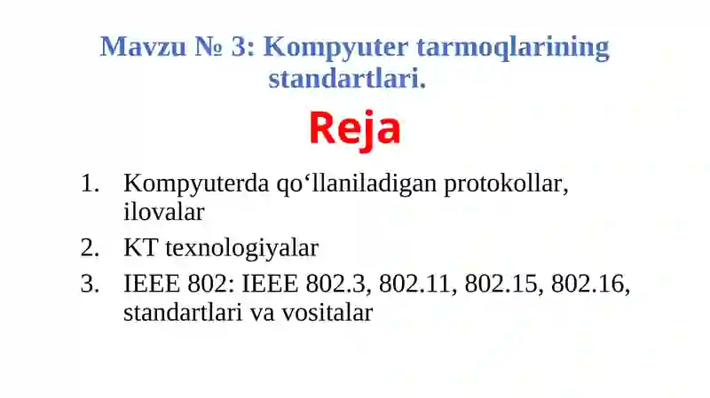 Kompyuter tarmoqlari 4