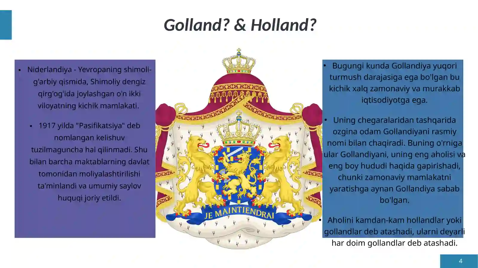 Gollandiya (Niderlandiya)da ijtimoiy siyosat 4