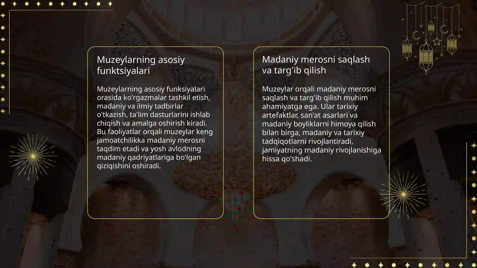 Muzeylar faoliyati 4