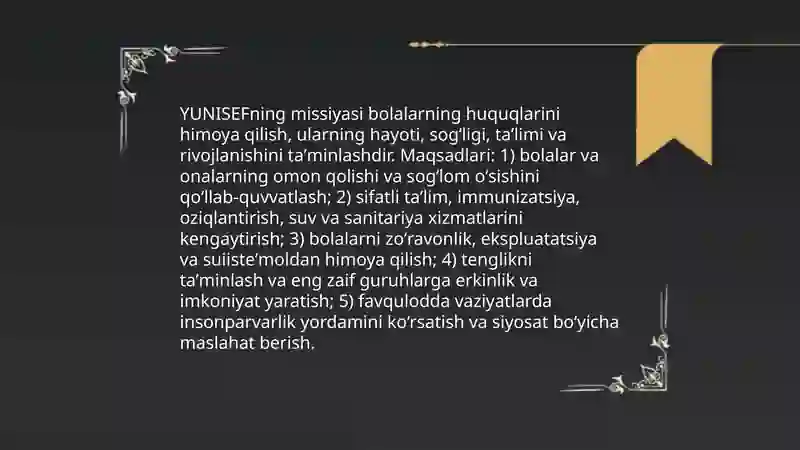 Yunisef tashkiloti 4