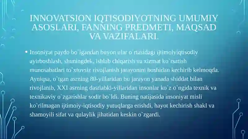 INNOVATSION IQTISODIYOTNING UMUMIY ASOSLARI 4