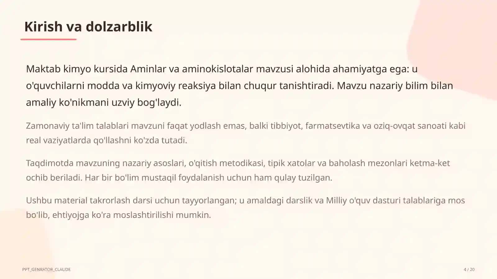 Aminlar va aminokislotalar (11-sinf) 4