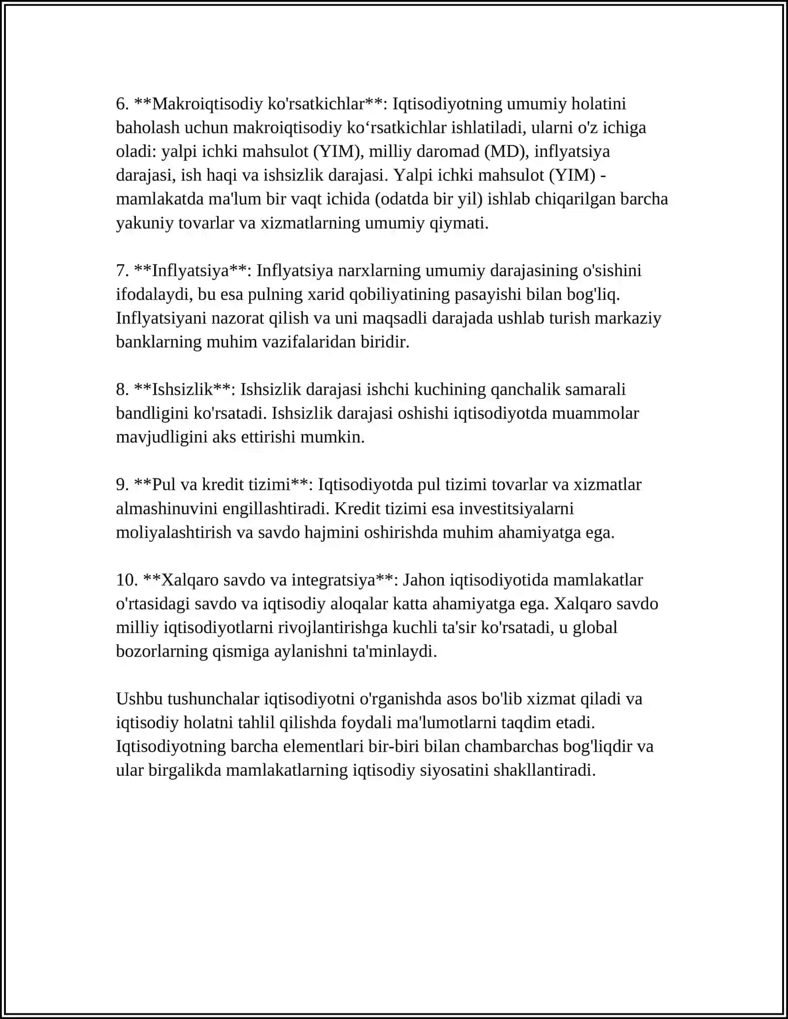 IQTISODIYOT VA UNING BOSH MASALASI 4