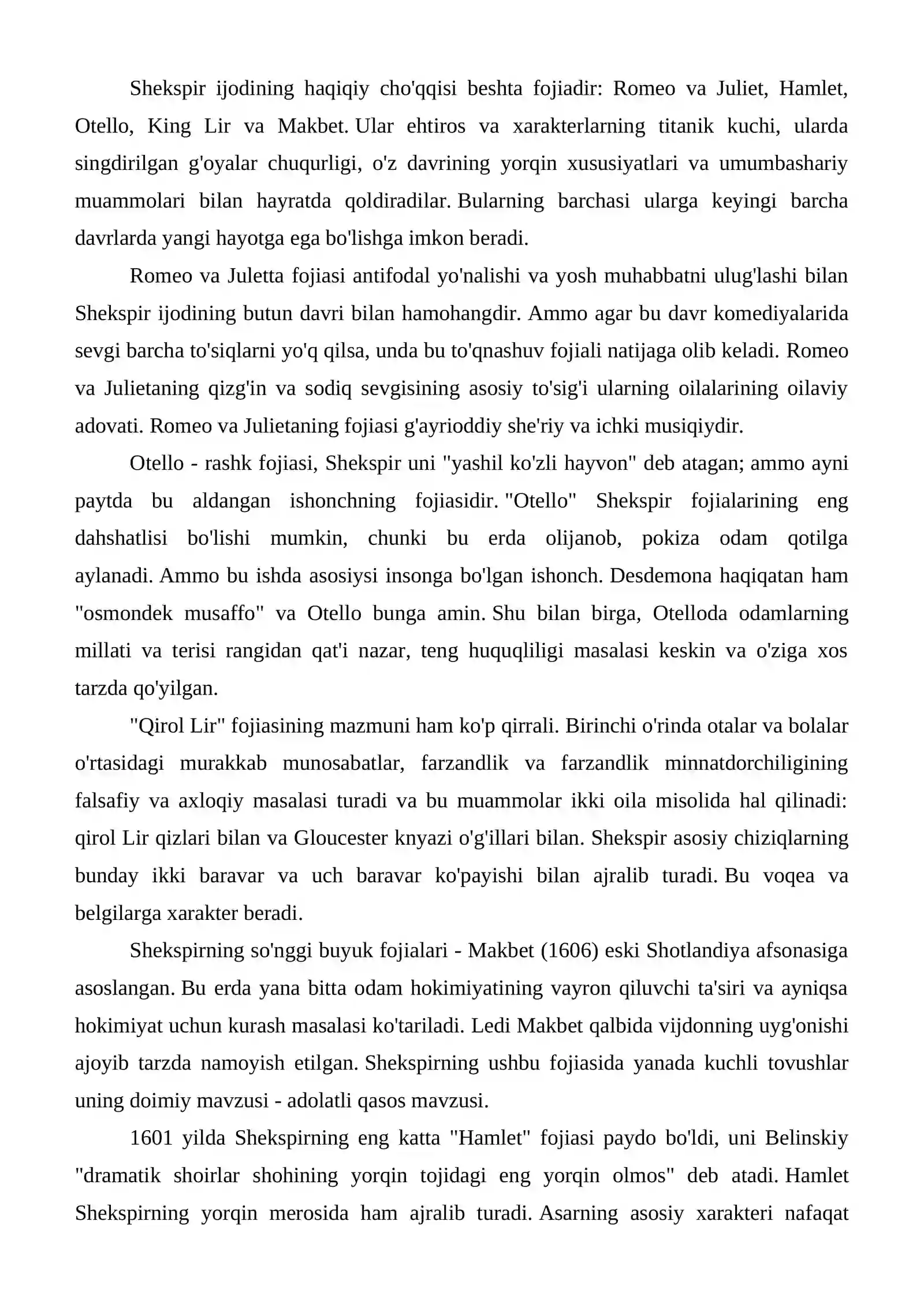 Hamlet fojeasidagi to'qnashuvli obrazlar 4