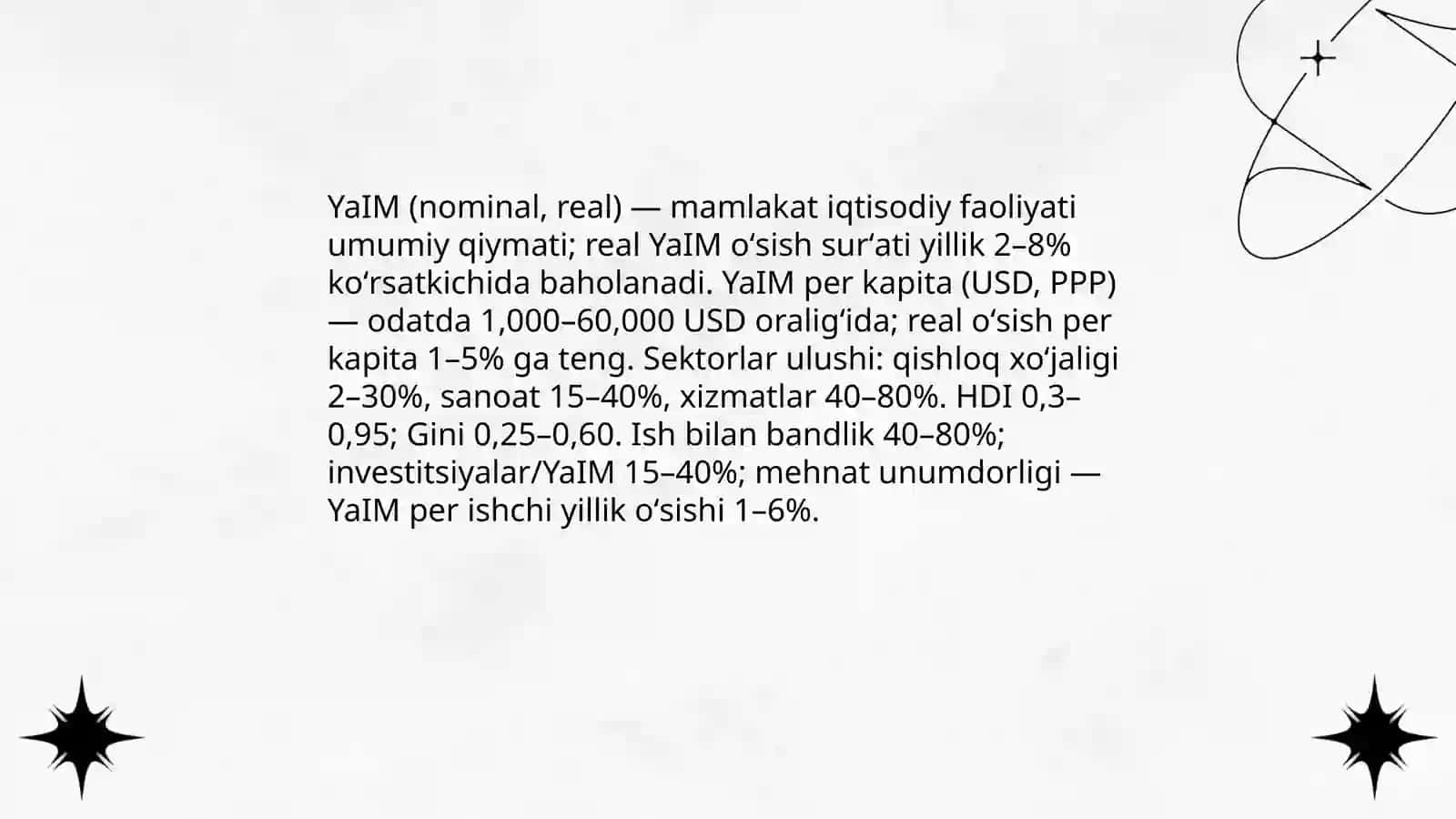 Rivojlanish va iqtisodiy oʻsish 4