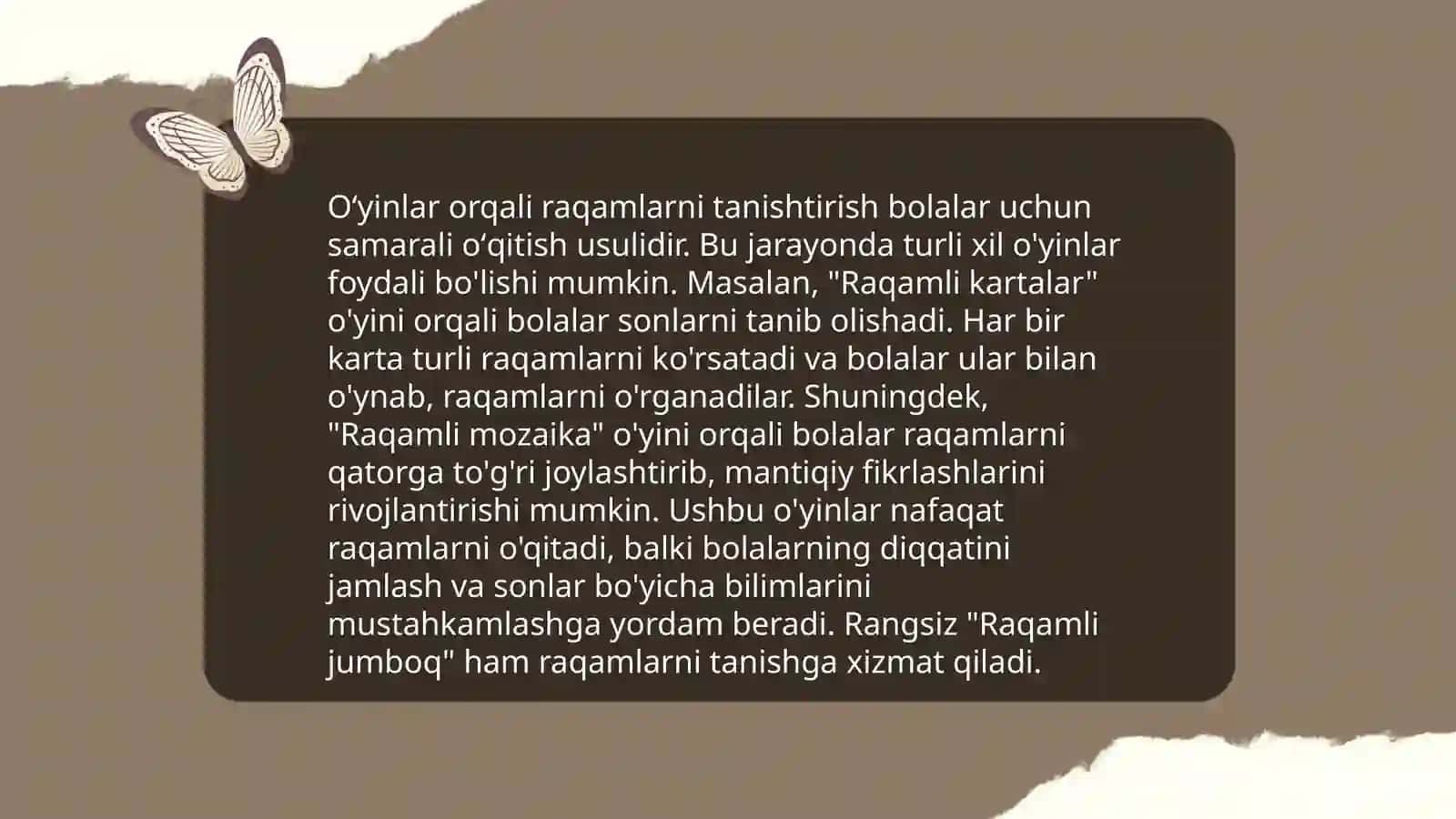 Eshitishida nuqsoni boʻlgan bolalar maktabida 10 ichidagi sonlarni nomerlashni, qoʻshish va ayirishni oʻrgatish metodikasi 4