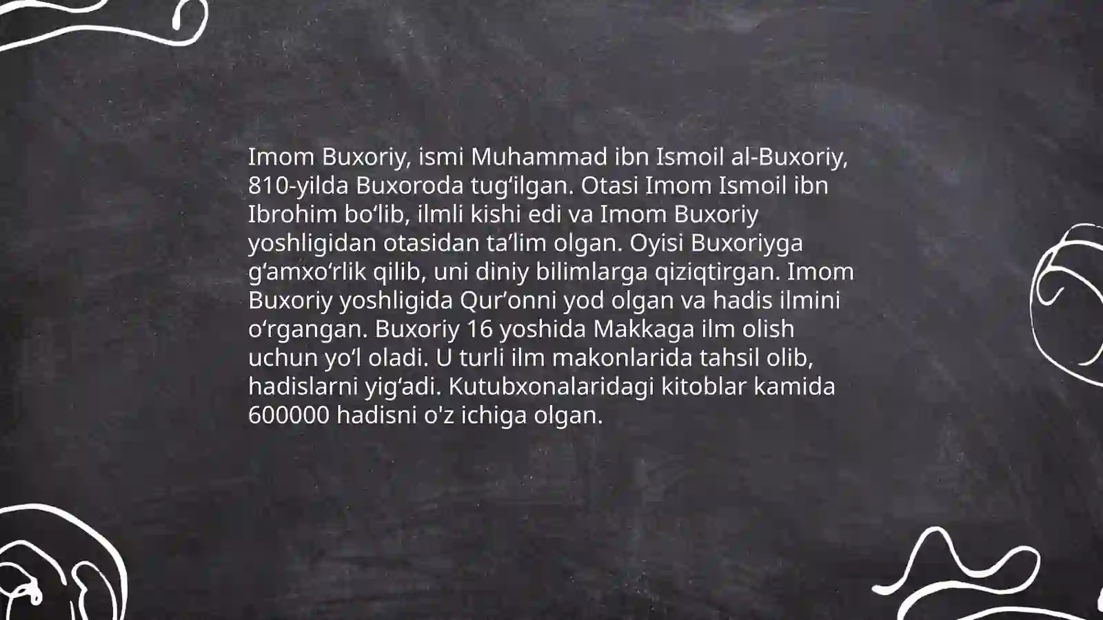 Imom Buxoriy haqida 4