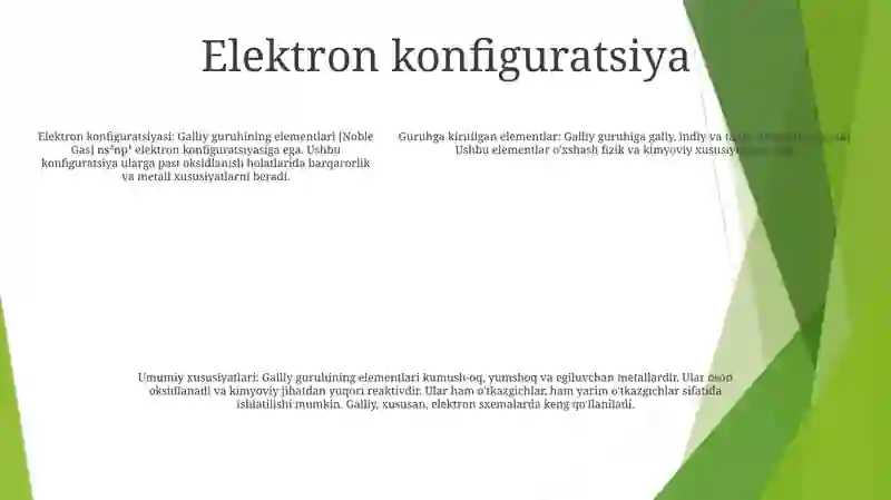 Galliy Guruhchasi Elementlari 4