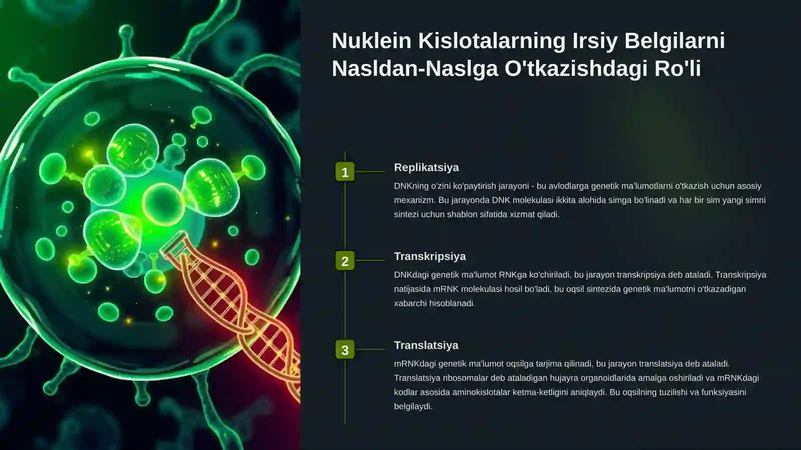 Tiriklikning molekulyar asoslari 4