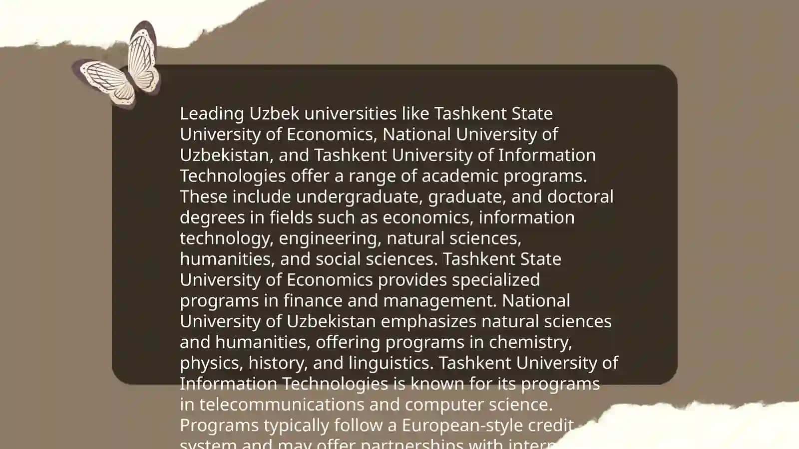 Admission requirements for top universities in Uzbekistan 4