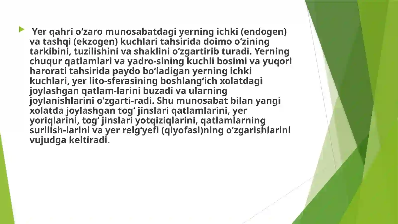Geologik hodisalar haqida 4