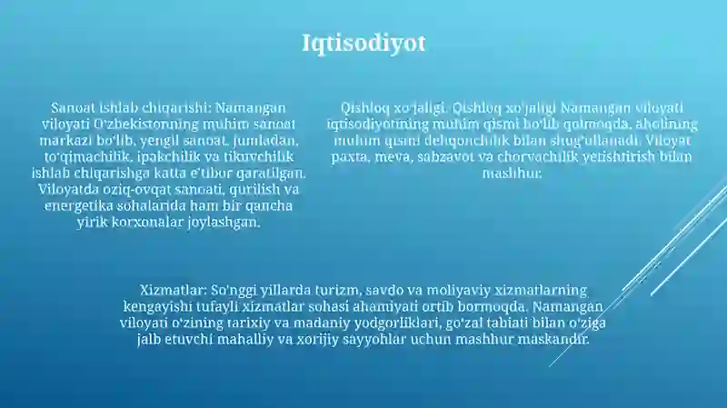 Namangan Viloyati Statistikasi 4