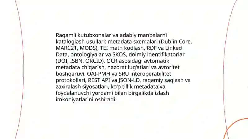 Adabiy manbalarni bibliografiyalashda zamonaviy usullar va yondashuvlar 4