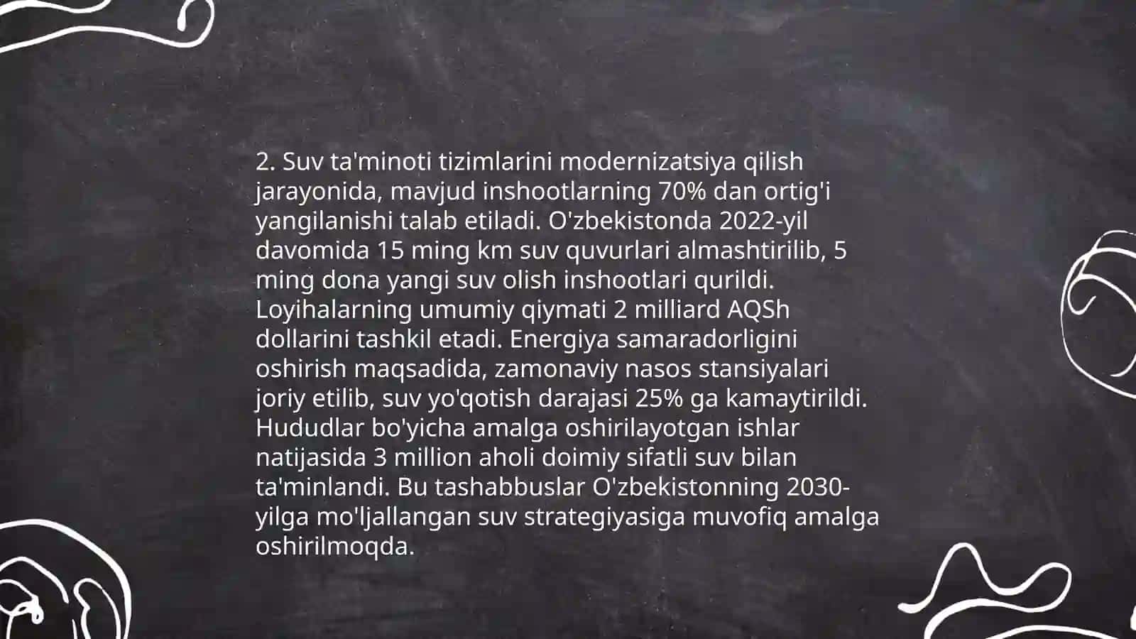 Suv resurslarini muhofaza qilish va ulardan oqilona foydalanish 4