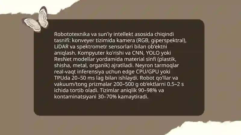 Zamonaviy chiqindi saralash va avtomatlashtirilgan tizimlar 4