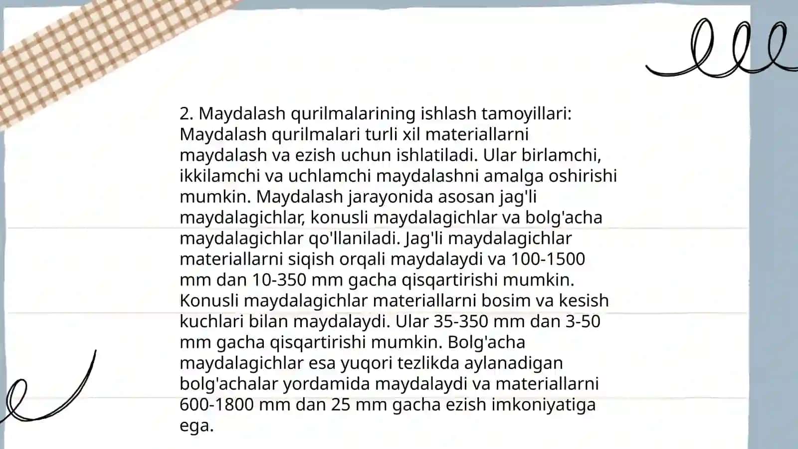 Maydalash qurilmalari 4