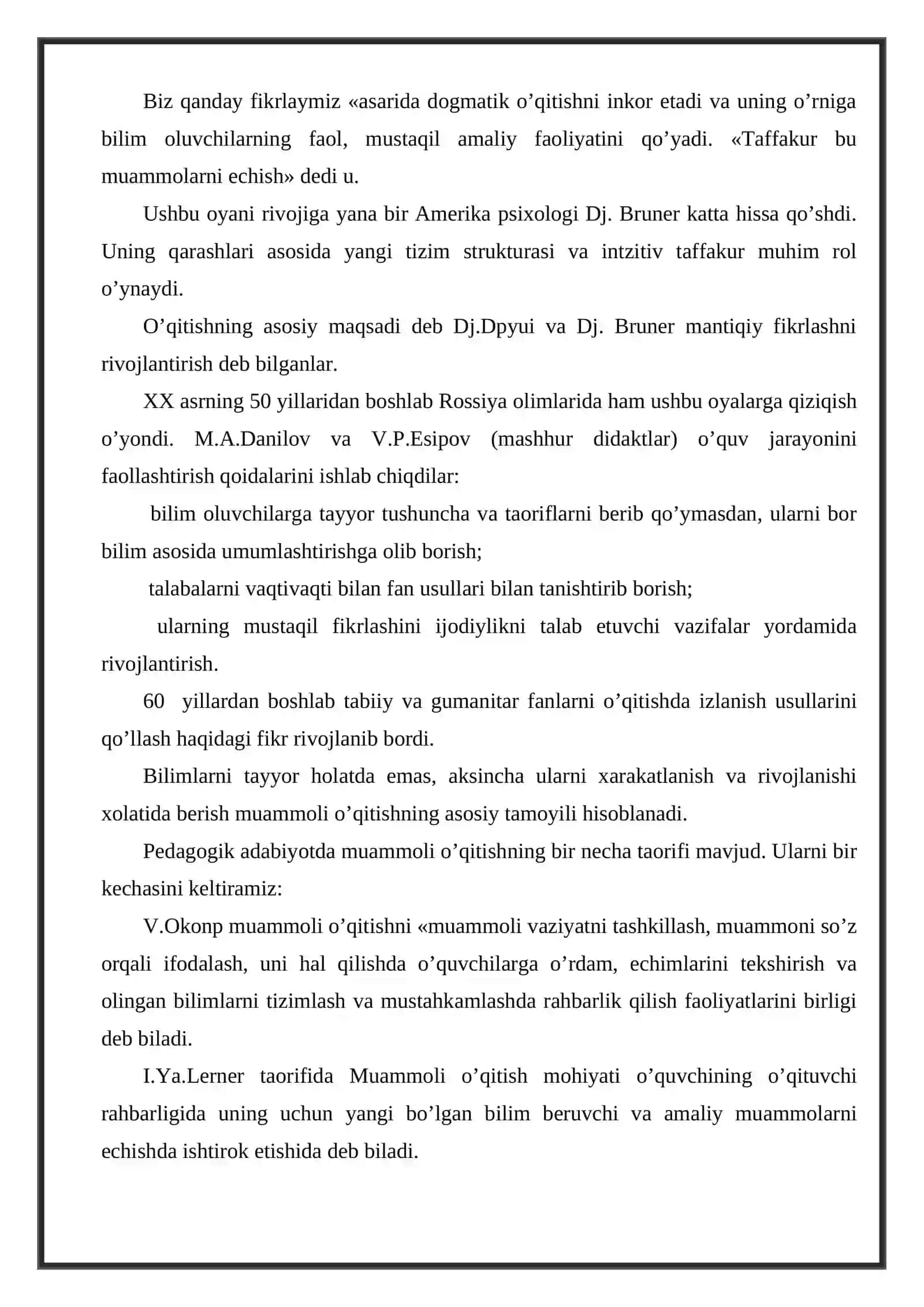 Muammoli o‘qitish texnologiyasi 4