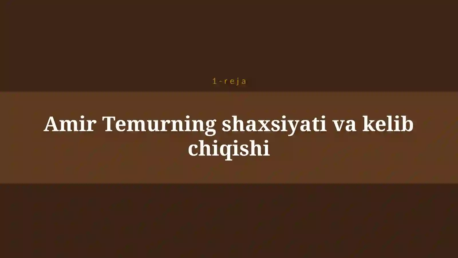 AMIR TEMUR VA TEMURIYLAR DAVLATI 4