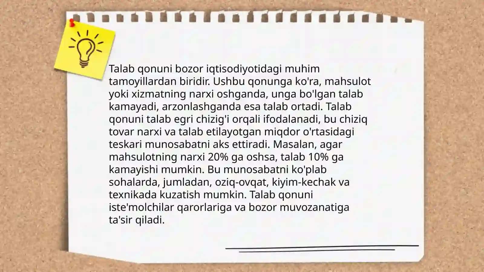 Talab va taklif nazariyasi 4
