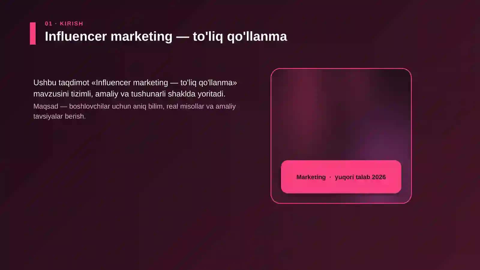 Influencer marketing — to'liq qo'llanma 4