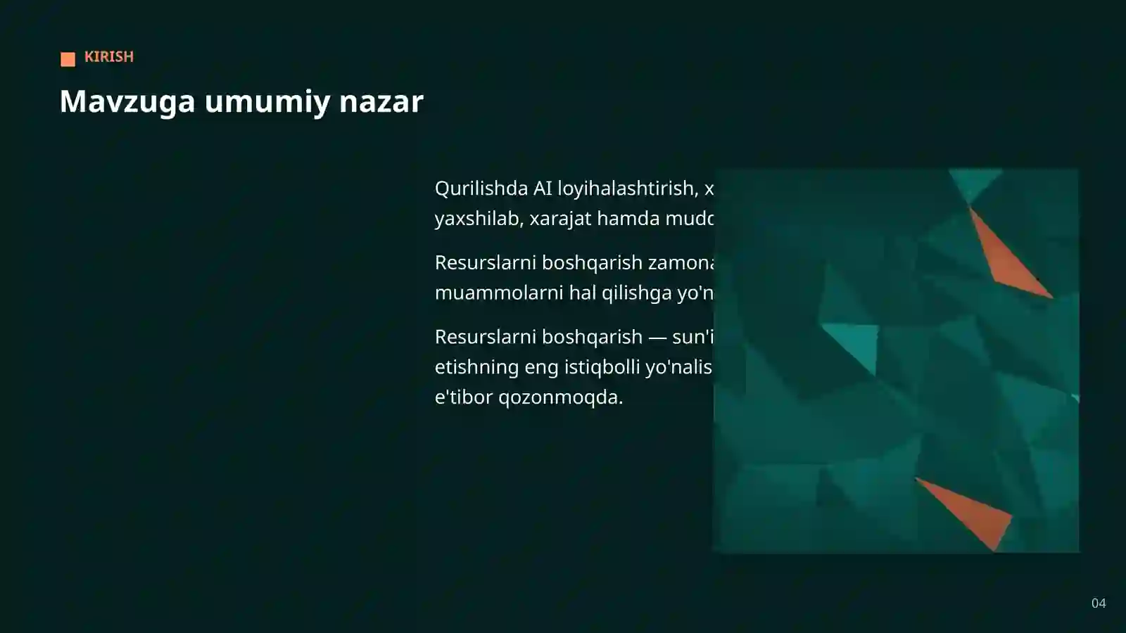 AI QURILISH SOHASIDA 4