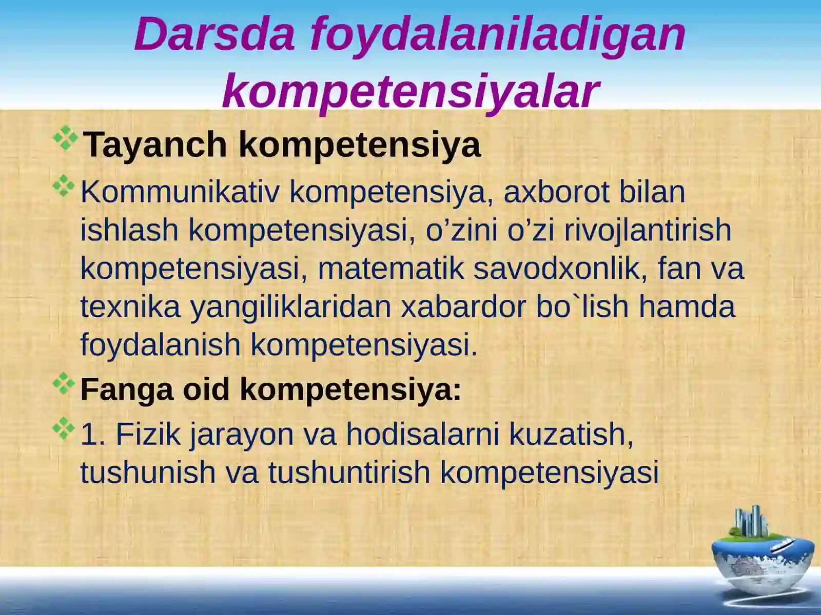 Quvvat mavzusida DARS ISHLANMASI 4
