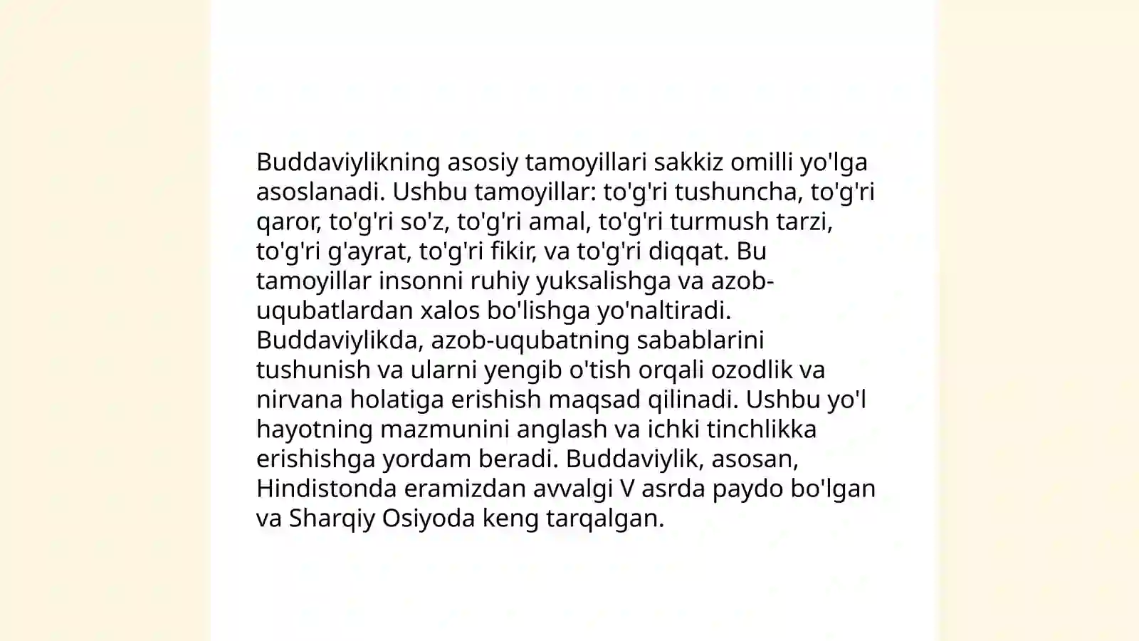 Buddaviylikning Tarixi 4