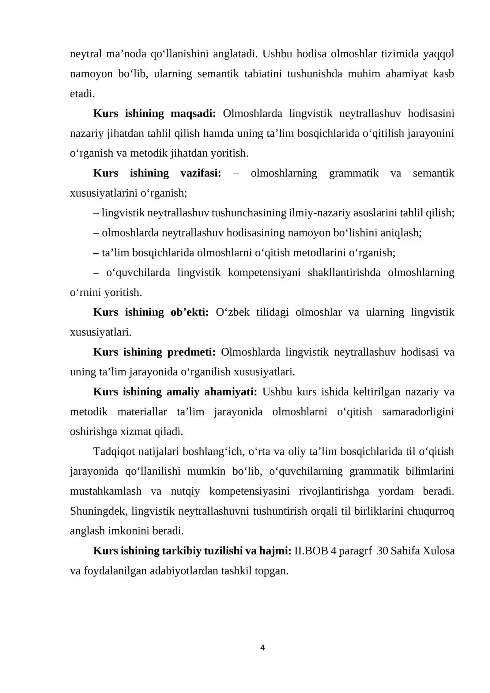 OLMOSHLARDA LINGIVISTIK NEYTRALLASHUV VA UNING TA'LIM BOSQICHLARIDA O'RGANILISHI 4
