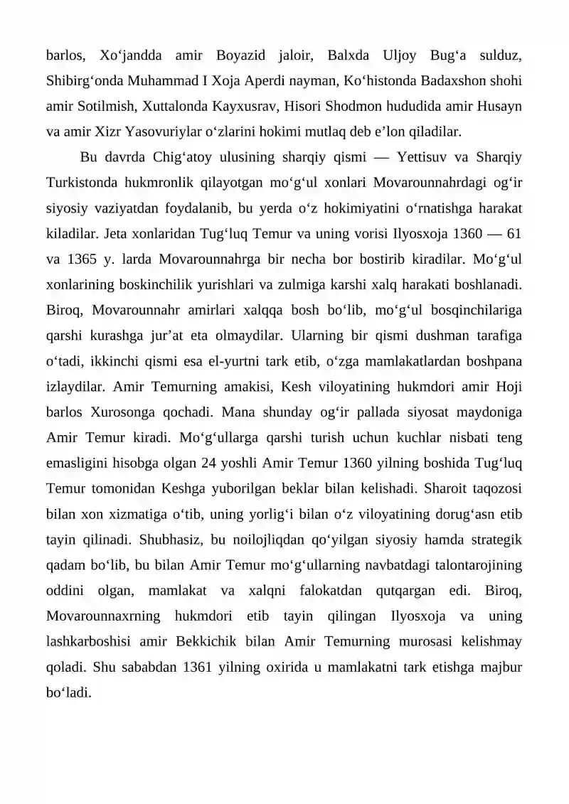 Amir Temurning hayoti va ijodi 4