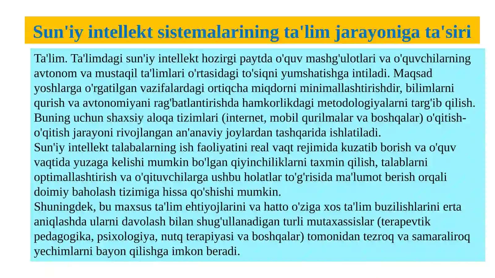 Sun'iy intellekt sistemalarining ta'lim jarayoni gata'siri 4