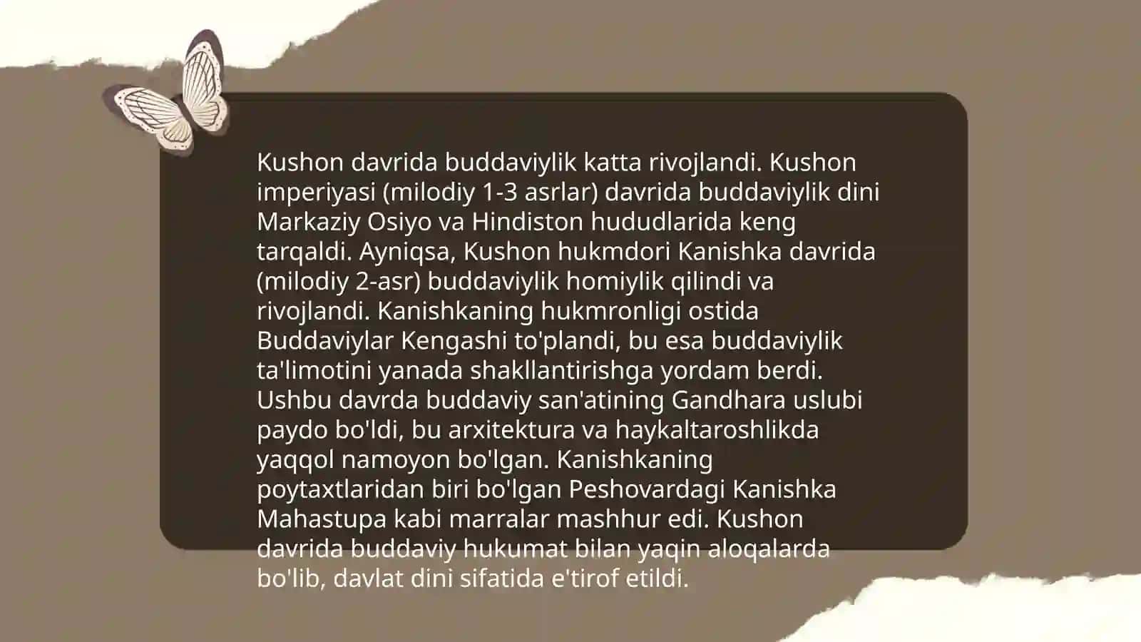 O‘zbekistonda buddaviylik dinining tarixiy ildizlari va hozirgi zamon 4