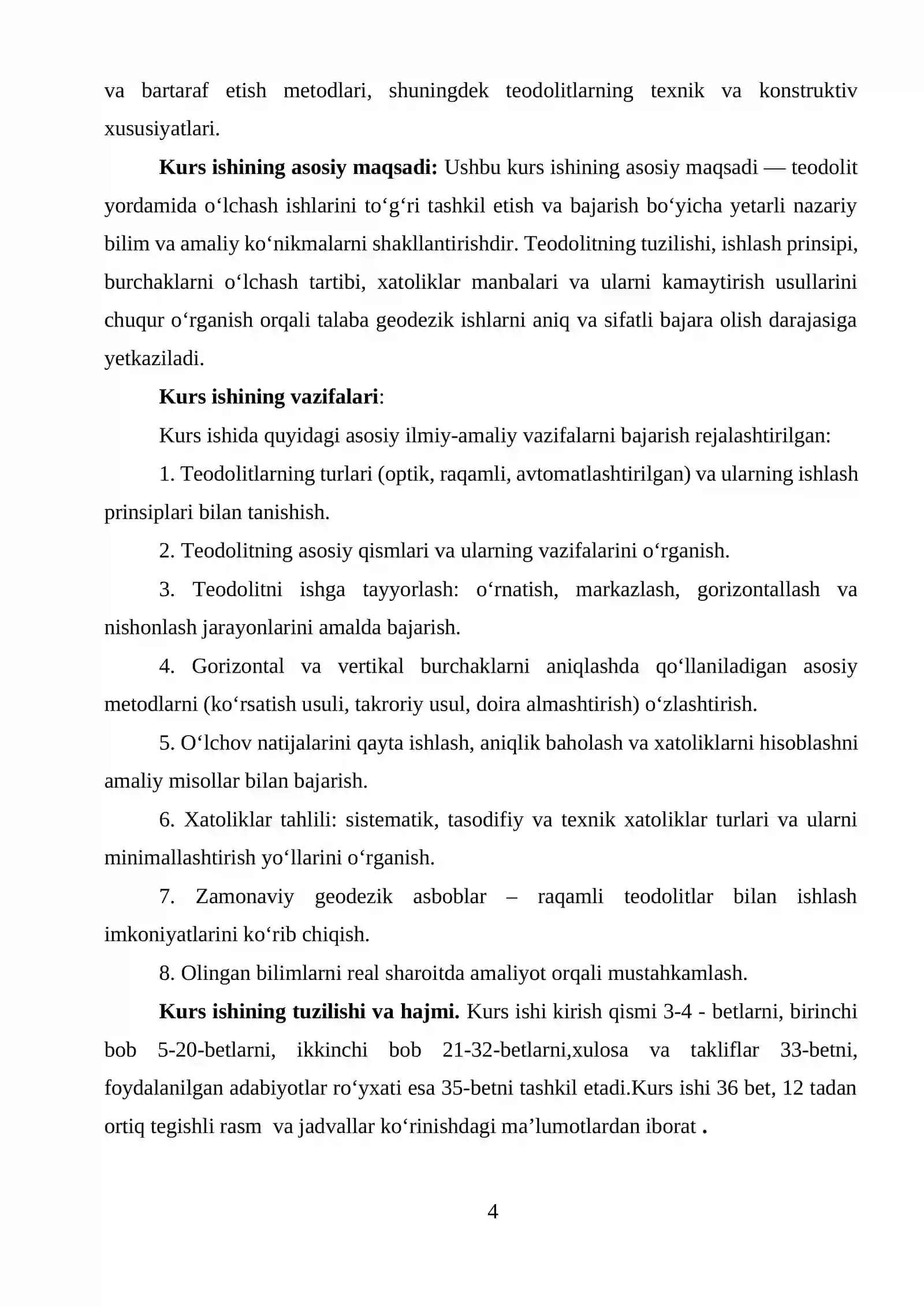 "Teodolit bilan o‘lchash ishlarini amalga oshirish" 4