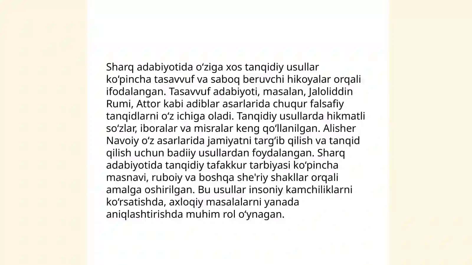 Sharq klassik adabiyotida adabiy tanqidiy fikrlar taraqqiyoti 4