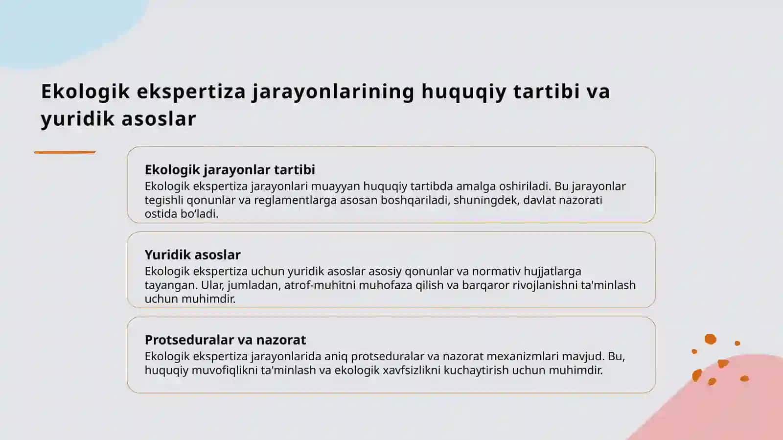 Özbekiston Respublikasida ekologik ekspertiza otkazishning huquqiy asoslari 4