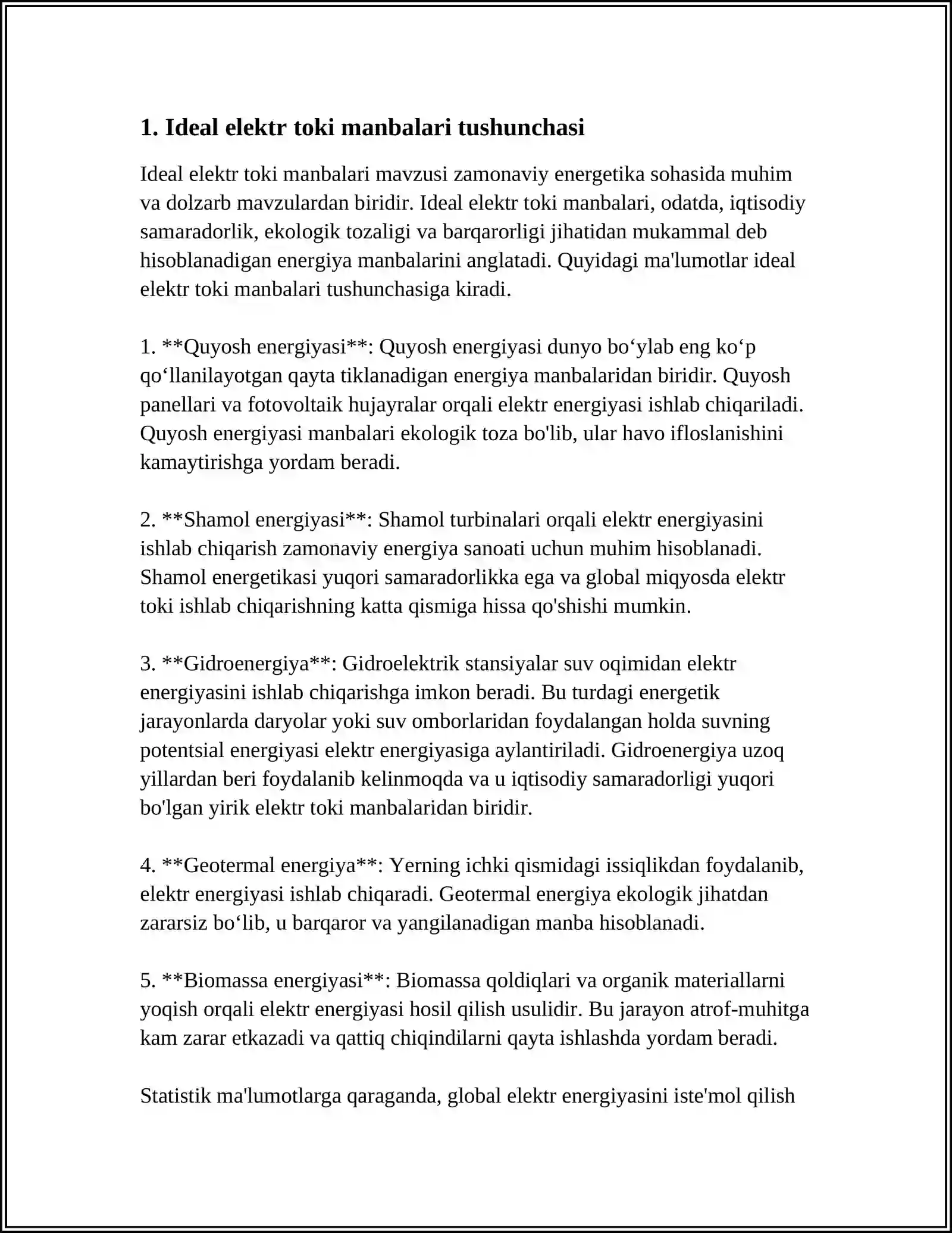 Ideal va Real Elektr Energiya Manbalari 4