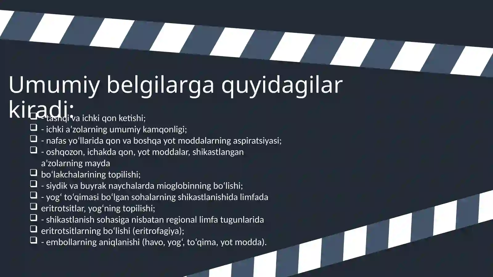 Sud-tibbiyekspertizasi: jarohatlarning hayotiyligini aniqlash 4