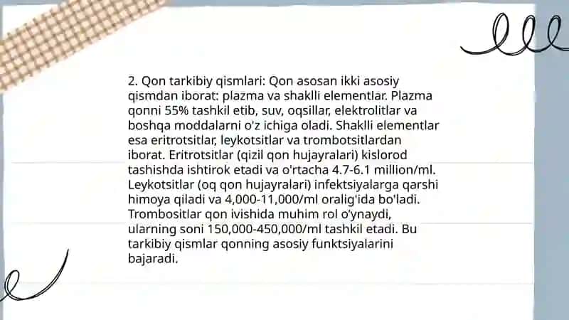 Organizmning ekstraval suyuqliklari.Qon depolari 4