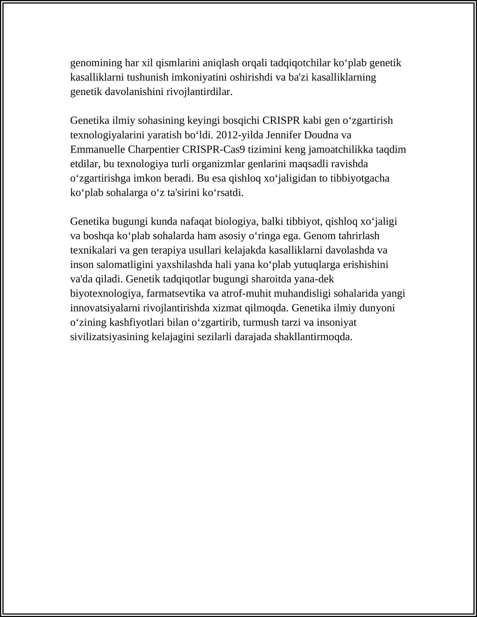 UMUMIY GENETIKA ASOSLARI 4