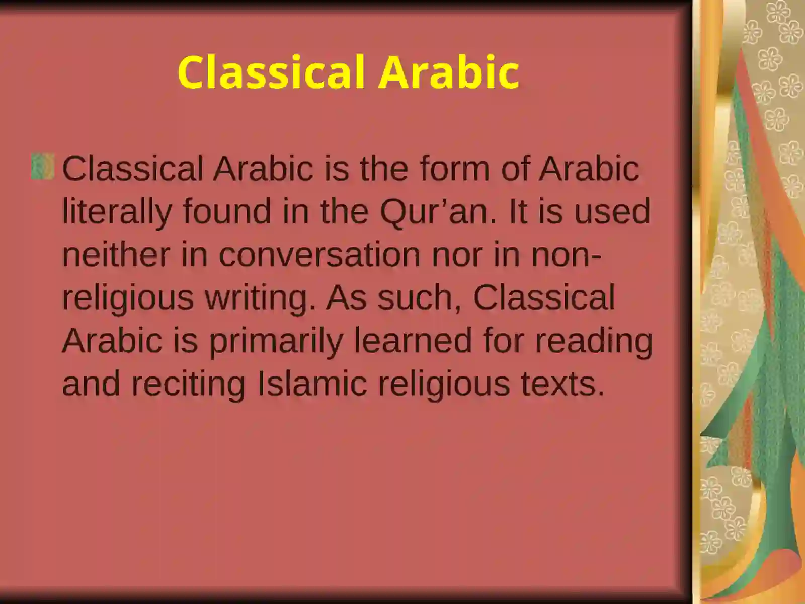 ARABIC 4