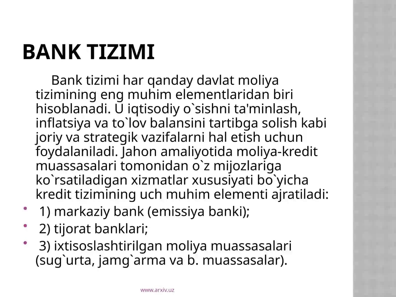 BANK FAOLIYATINING HUQUQIY ASOSLARI 4