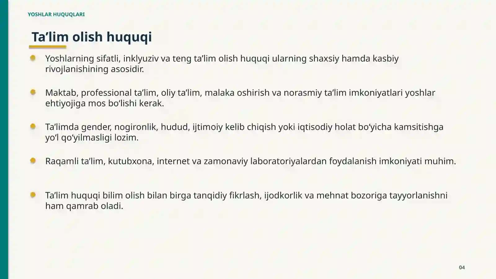 Yoshlar huquqlari 4