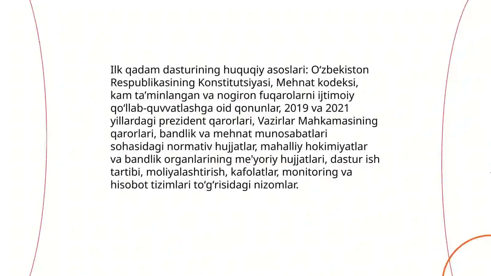 Ilk qadam dasturi taxlili 4