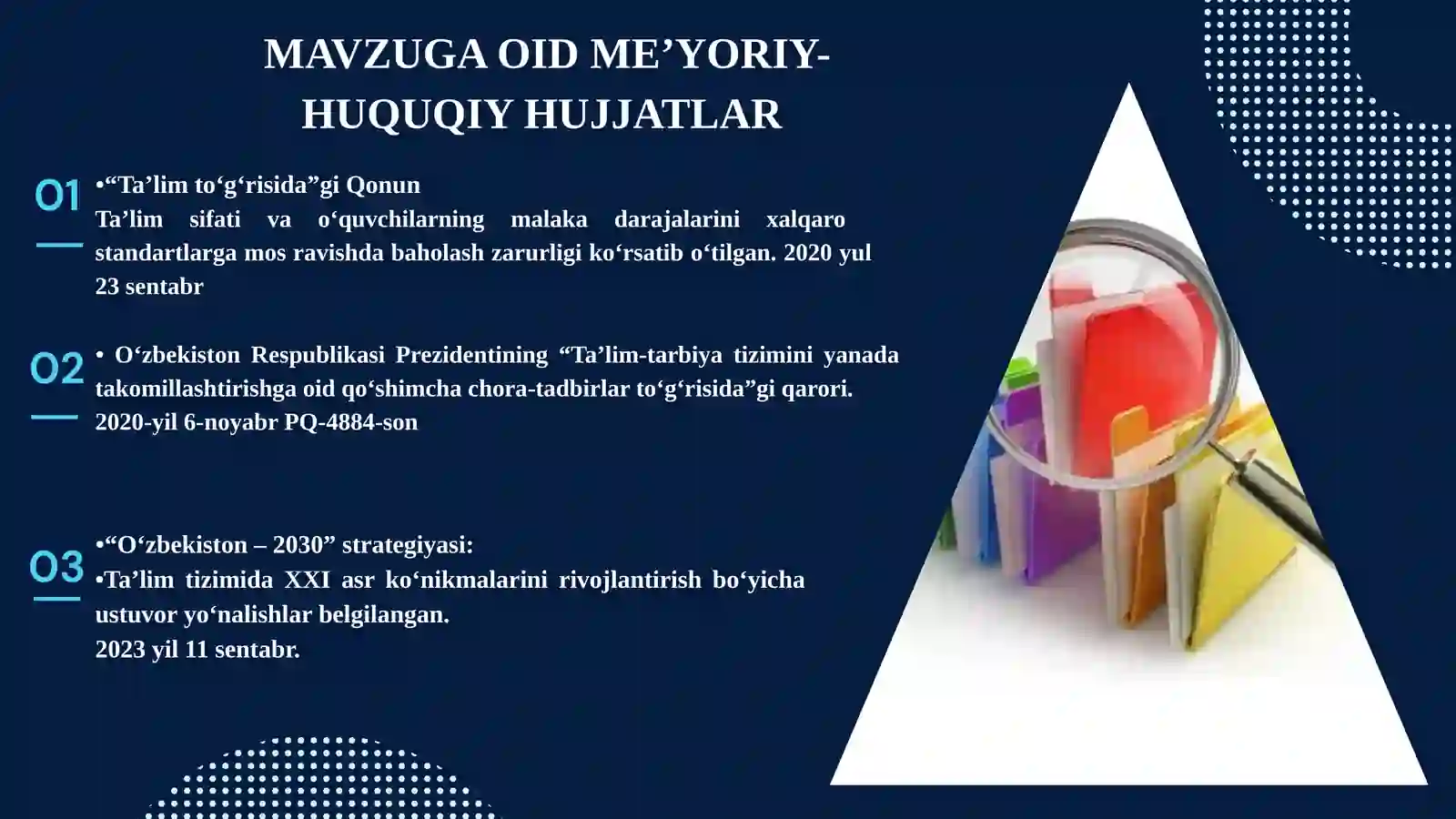 MAKTABDA TA’LIMIY LOYIHALAR BILAN SAMARALI ISHLASH 4