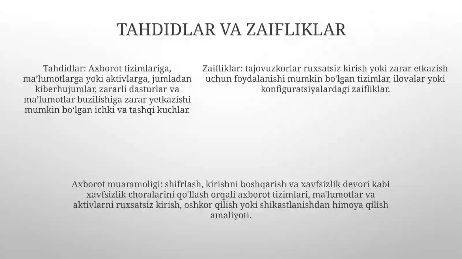 Xavfsizlik asoslari 4