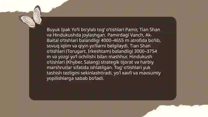 Buyuk Ipak Yo’li geografiyasi 4