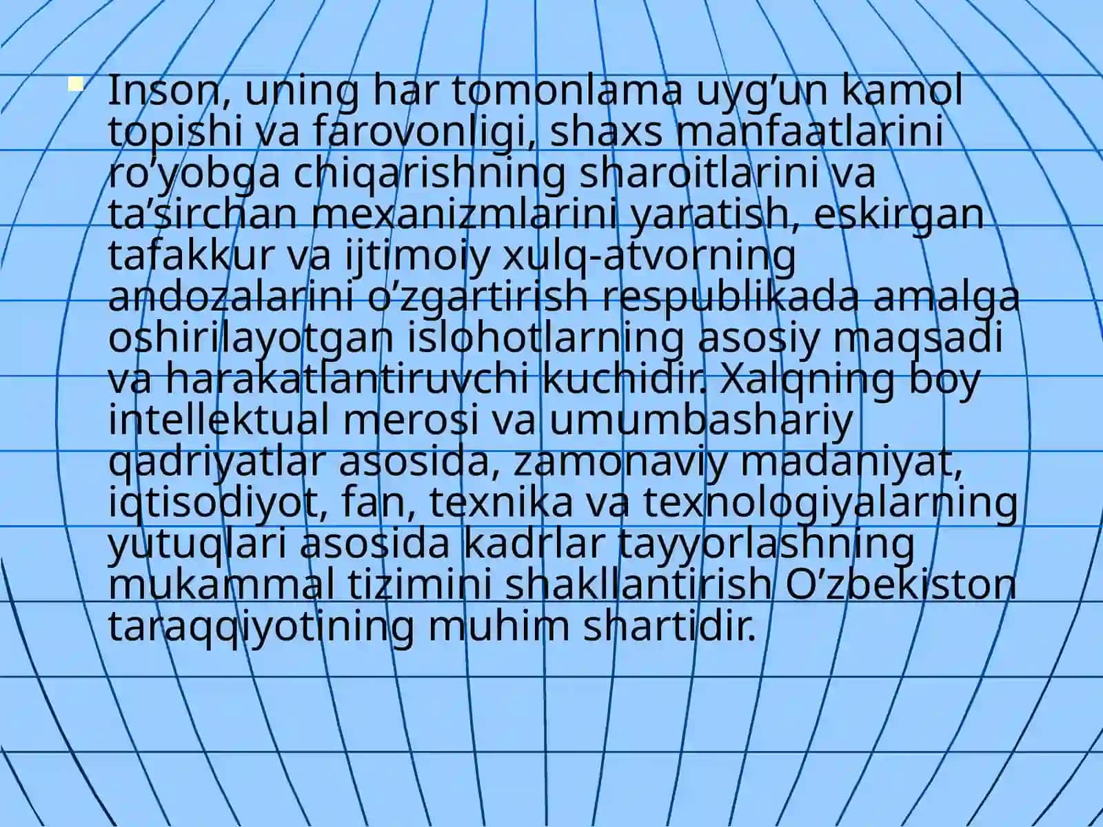 Kadrlartayyorlash milliy dasturi 4